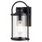 Vaxcel Winfield 1 Light Dusk to Dawn Matte Black Outdoor Wall Lantern Clear Cylinder Glass T0683 - alternate 9